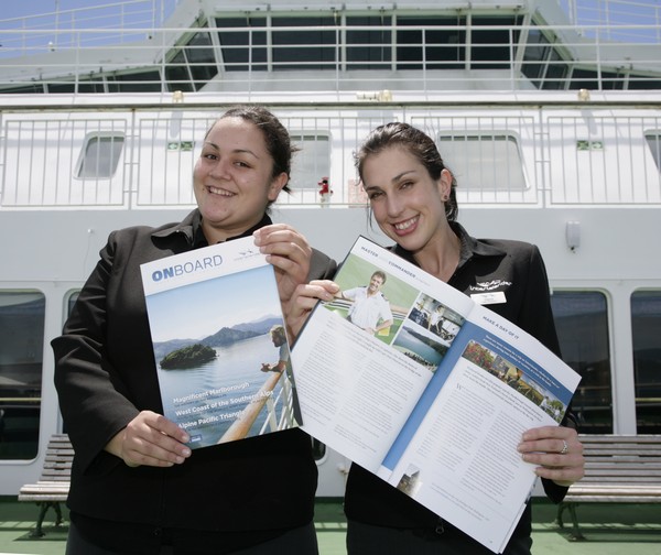 Interislander New Onboard Magazine - Esther Macleod and Dayna Smith